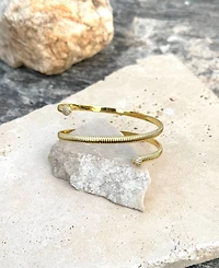 Adornia Gold Crystal Wrap Cuff Bracelet