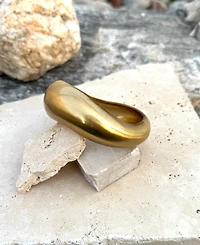 Adornia Gold Chunky Bangle