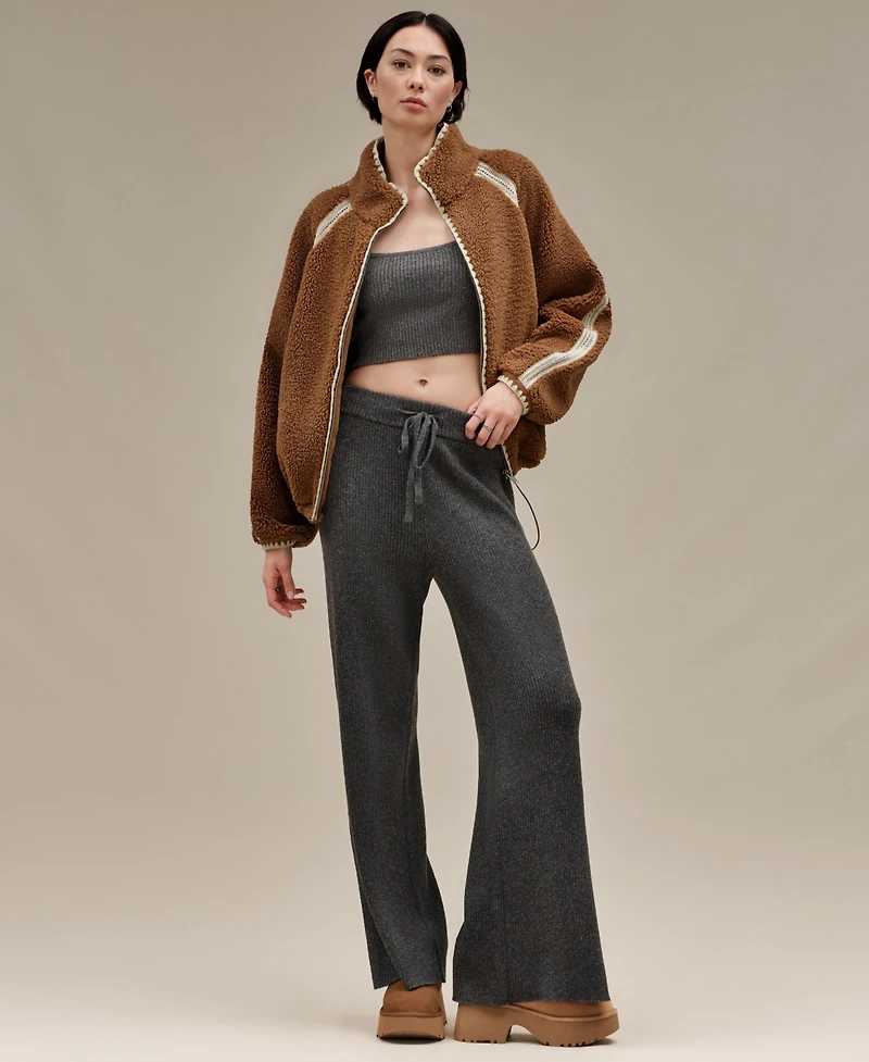 Ugg Women's Nikia Crochet Long Sleeve Fluff Jacket