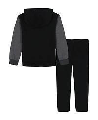 Under Armour Boys 2T-7 2-Piece Colorblock Hoodie and Waistband Jogger Set