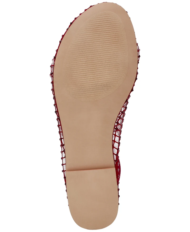Steve Madden Women's Mino Mesh Rhinestone Flats