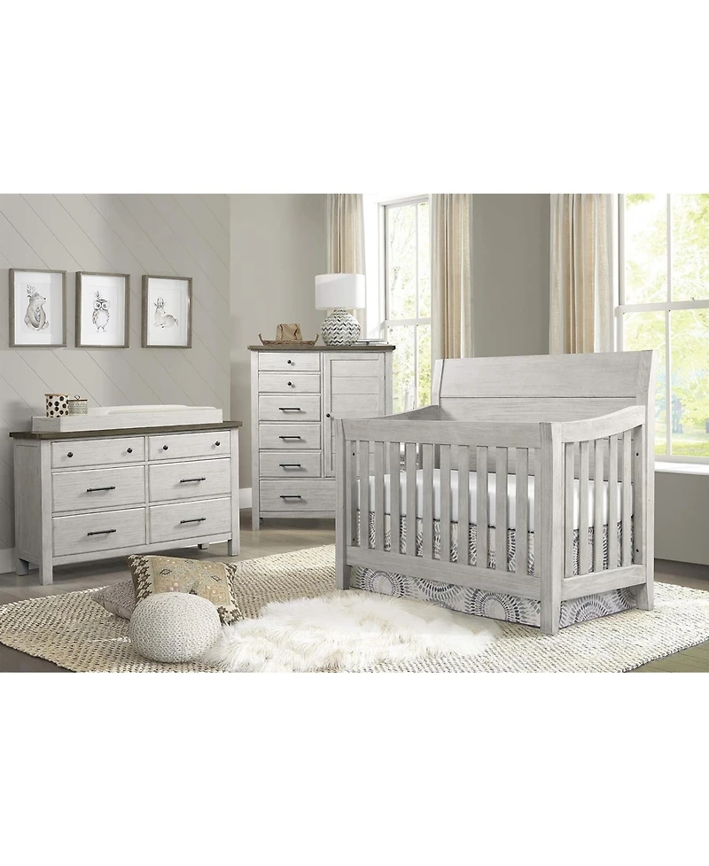Westwood Design Timber Ridge Wood Chifferobe in Weathered Washed Sierra