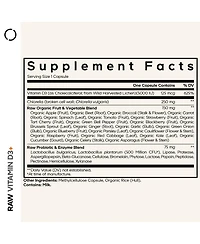 Codeage Raw Vitamin D3+ High Potency 5000 Iu Supplement From Saccharomyces Cerevisiae