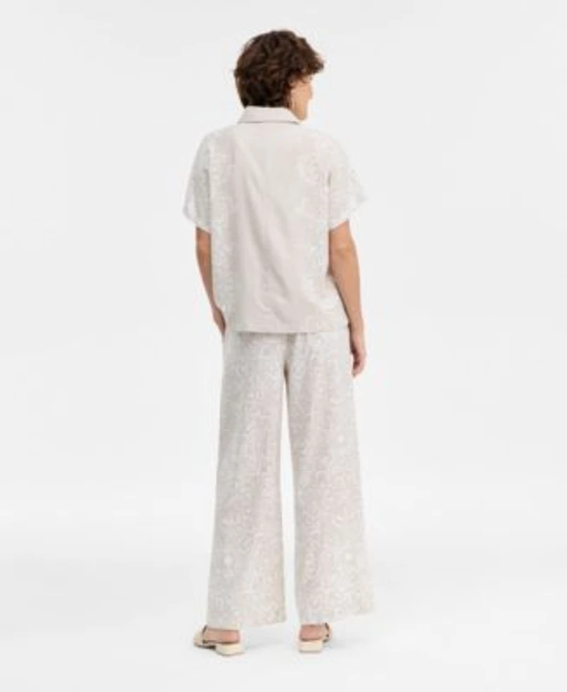 Jm Collection Womens Button Up Shirt Pants Macys Exclusive