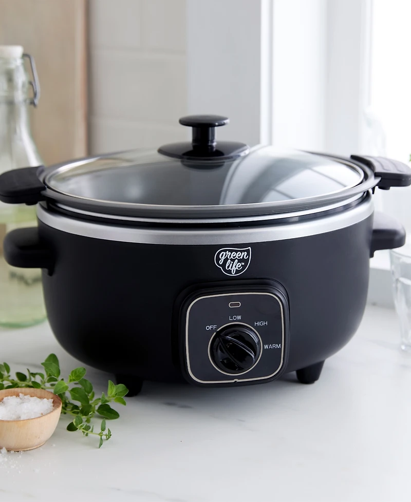 GreenLife 3.5 Quart Cook Duo Slow Cooker