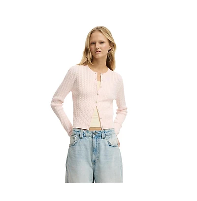 Cotton On Women's Crew Neck Cardigan