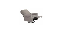 Westwood Design Savannah Fabric Power Glider and Recliner in Platinum Gray