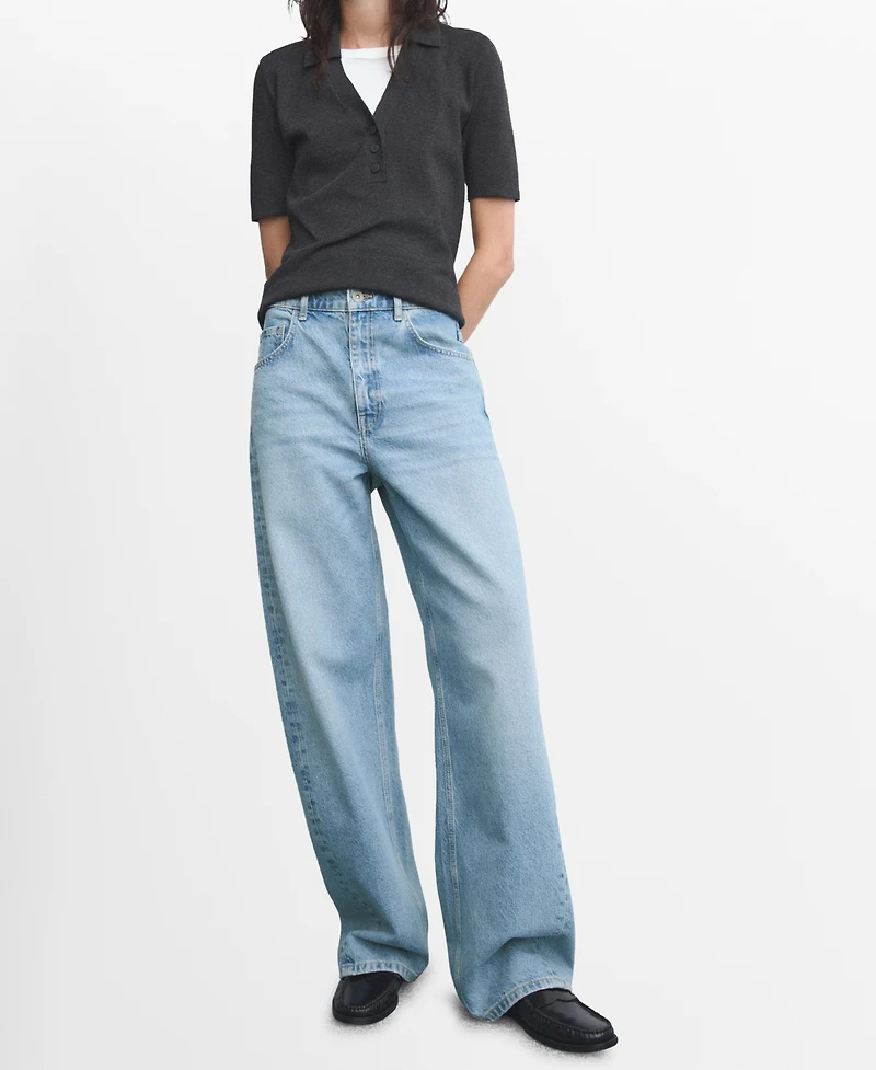 Mango Women's Mid-Rise Balloon Jeans