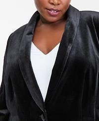 I.n.c. International Concepts Plus Velvet Blazer, Created for Macy's
