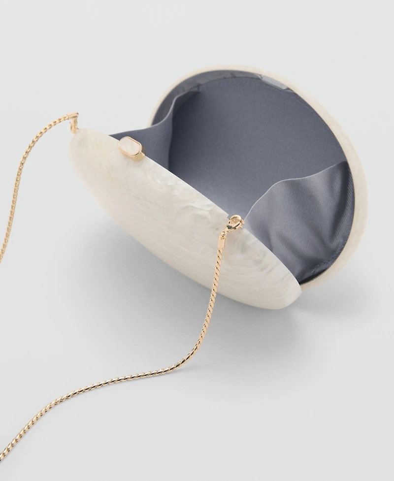 Mango Women's Oval Clutch Bag