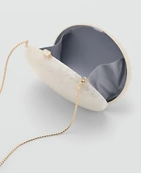 Mango Women's Oval Clutch Bag