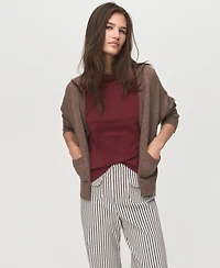 Mango Women's Pockets Striped Pants