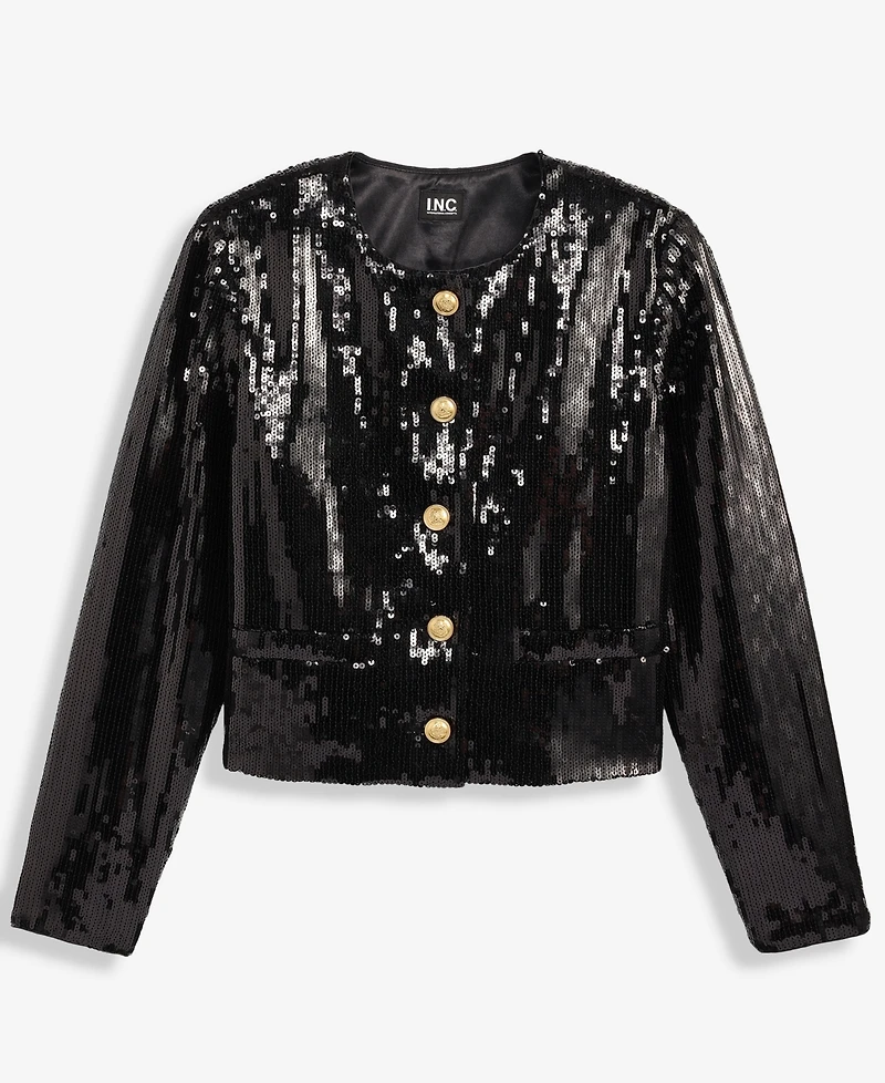 I.n.c. International Concepts Women's Sequin Jacket, Macy's Exclusive