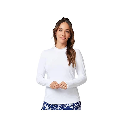 Sofibella Women's Uv Colors Staples Long Sleeve Tennis Shirt