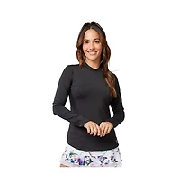 Sofibella Women's Uv Colors Staples Long Sleeve Tennis Shirt