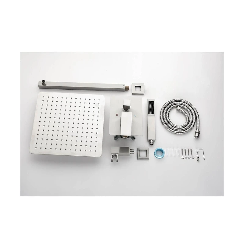 Rainsken 12" Rain Shower Head Systems Wall Mounted Shower