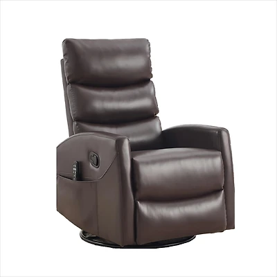 Boyel Living Faux Leather Dual Motor 270° Swivel Power Recliner Chair With Usb and Type-c Charging Ports