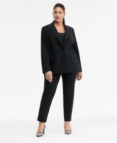 I.N.C. International Concepts Plus Size Rhinestone Peak Lapel Blazer Skinny Pants Macys Exclusive