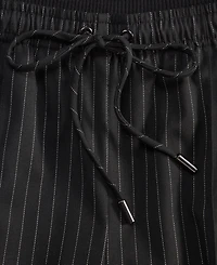 I.n.c. International Concepts Women's Striped Drawstring Twill Pants, Macy's Exclusive