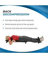 Stamina Products InLine Traction System Joints and Back Stretch Bench, Blue Gray