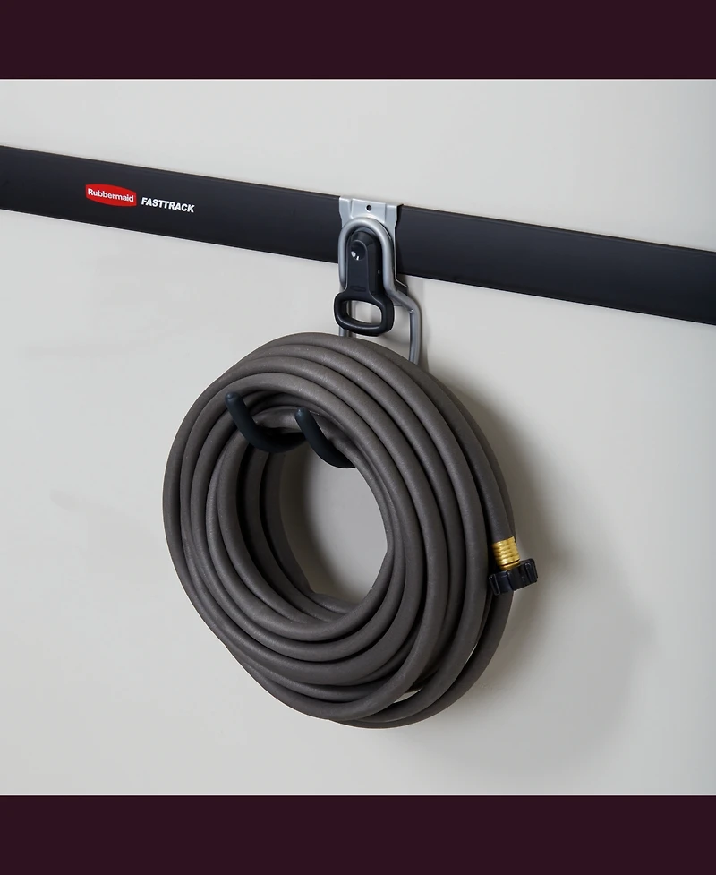 Rubbermaid 1784461 Fast Track Wall Mounted Garage/Garden Storage Utility Hook