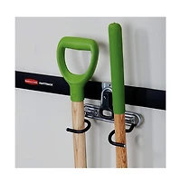 Rubbermaid FastTrack Wall S Hook 2 Handle Storage Organizer Rack for Hand Tools