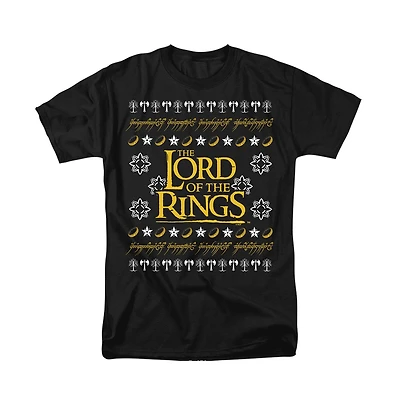 Logovision Men's the Lord of Rings Ugly Christmas Sweater Logo T Shirt