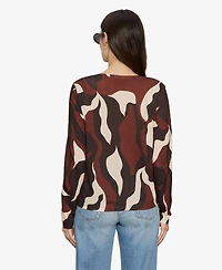 Sanctuary Women's Printed Long-Sleeve T-Shirt