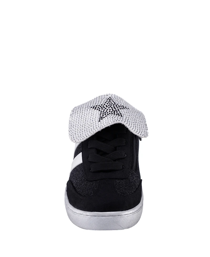 Nina Little and Big Girls Glitter Low Top Sneakers