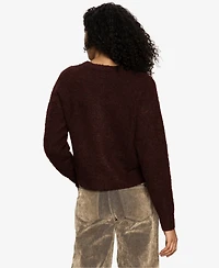 Sanctuary Women's Boucle Long Sleeve Cardigan Sweater