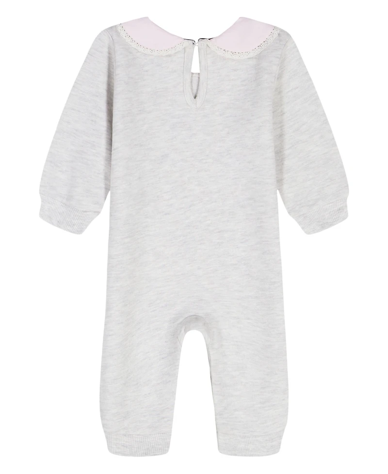 Tommy Hilfiger Baby Girls Oxford Peter Pan Collar Coverall