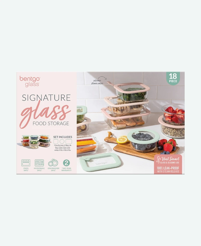 Bentgo Signature -Pc. Glass Food Storage Set