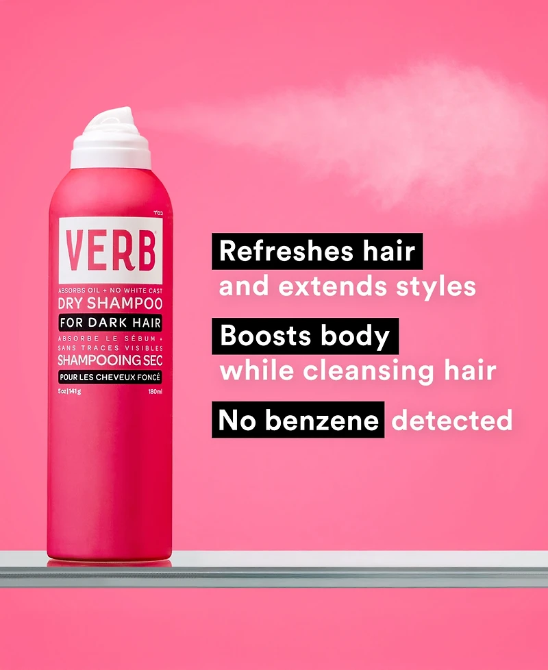 Verb Dark Jumbo Dry Shampoo, 10 oz.