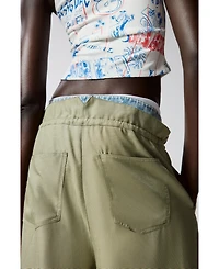Desigual Women's Hybrid long pants with checks