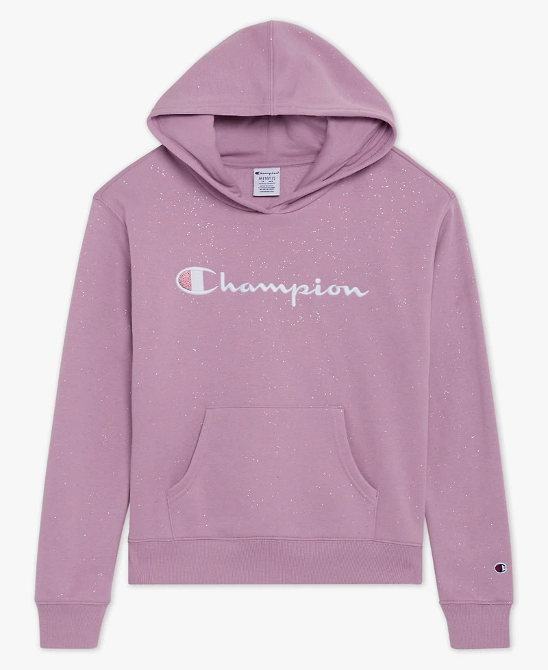 Champion Girls 7-16 Long Sleeve Glitter Hoodie