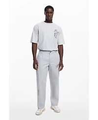 Desigual Men's Tailored long trousers with embroidery