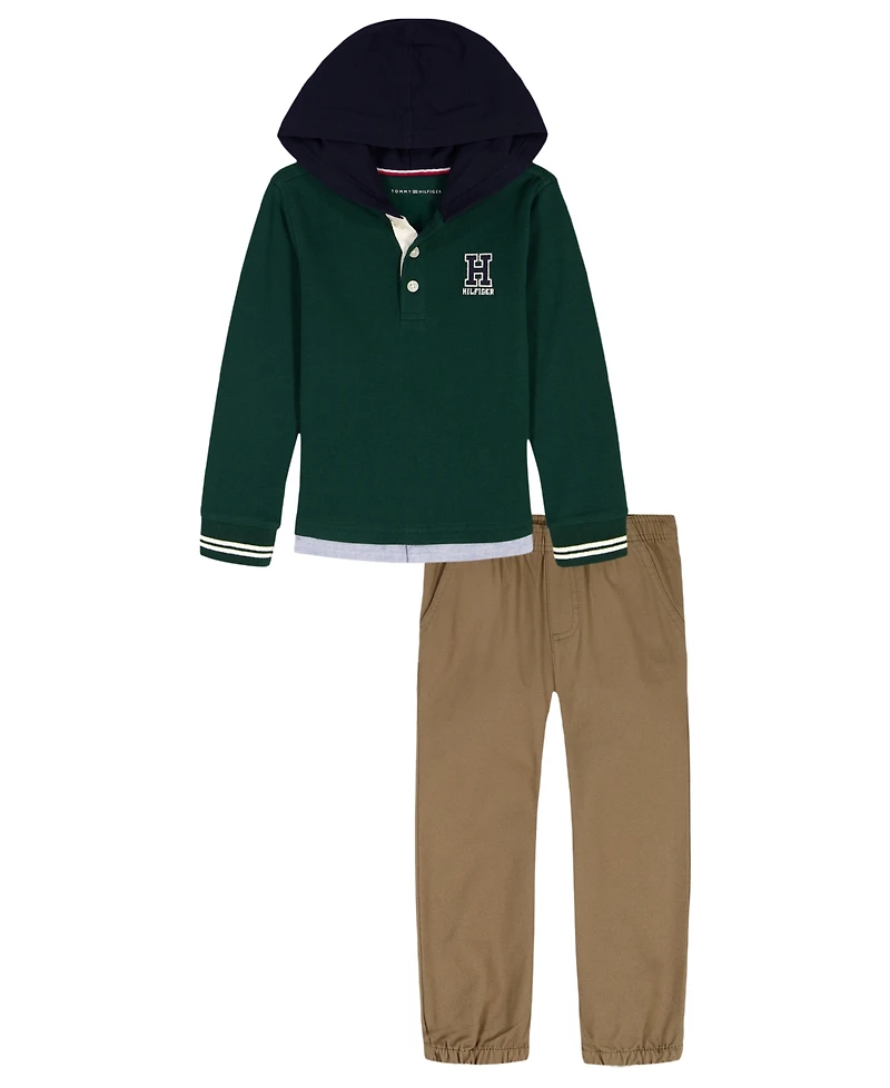 Tommy Hilfiger Toddler Boys 2-Piece Hoodie and Pants Set