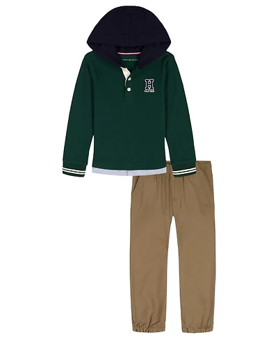 Tommy Hilfiger Toddler Boys 2-Piece Hoodie and Pants Set