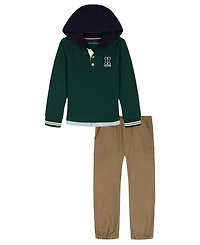 Tommy Hilfiger Toddler Boys 2-Piece Hoodie and Pants Set