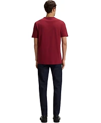 Boss by Hugo Men's Slub-Cotton Logo Detail T-Shirt