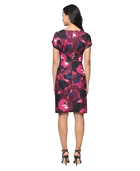 Sl Fashions Women's Tulip Detail Sheath Dress