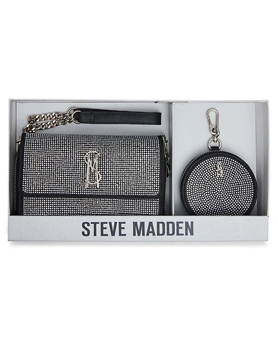 Steve Madden Boxed Embellished Carina Crossbody Wallet