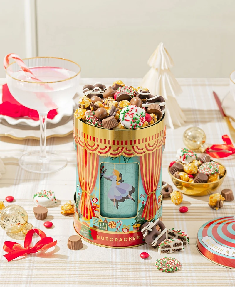 Bonnie & Pop Christmas Musical Popcorn Tin, Small