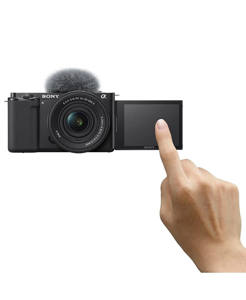 Sony Zv-E10 Mirrorless Camera with E Pz 16-50mm f/3.5-5.6 Oss Ii Lens, Black