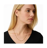 Onyx Beaded Link Necklace