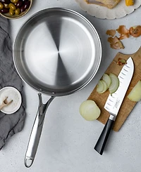 Cristel Castel Pro Ultraply Stainless Steel 3.5-Quart Saute Pan