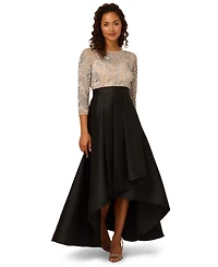 Adrianna Papell Women's Bead Taffeta Long Dress
