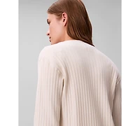 Calvin Klein Women's Long Sleeve Duster Cardigan Sweater