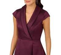 Adrianna Papell Women's Cap-Sleeve High-Low-Hem Dress