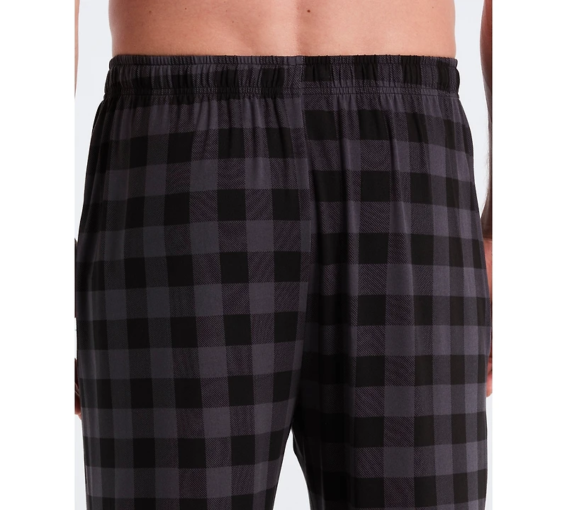 Perry Ellis Portfolio Men's Deluxe Touch Buffalo Plaid Sleep Pants